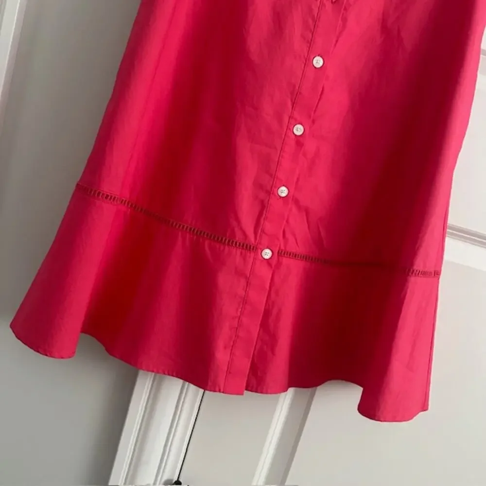 Draper James Grace and Charm 100% Cotton Button Down Shirt Dress Size: 8 - Picture 6 of 10